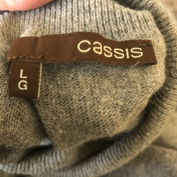 Cassis angora, nylon, cotton L grey turtleneck - Picture 7 of 7